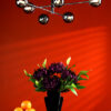 Vignette 6 Light Pendant Polished Chrome & Smoked Glass