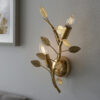 Gold Leaf Wall Light