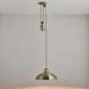 Polka 1 Light Pendant Antique Brass Plate