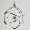 Muni 1 Light Pendant Chrome Plate With Clear & Chrome Glass