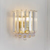 Fargo 2 Light Wall Brass Plate & Clear Acrylic