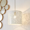 Secret Garden 1 Light Pendant Easyfit Matt Ivory