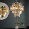 Viviana 12 Light Pendant Chrome Plate & Champagne Crystal