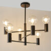 Studio 6 Light Semi Flush Matt Black