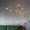 Rubens 6 Light Pendant Satin Brass Plate