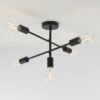 Studio 5 Light Semi Flush Matt Black