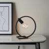 Shape Circle 1 Light Table Matt Black