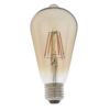 E27 Led Filament Pear 1 Light Accessory Amber Glass