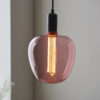 Roves 1 Light Accessory Pink Tinted Glass