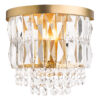 Rhosill Wall Light Crystal and Matt Antique Brass Laura Ashley