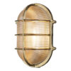 Admiral Large Oval Wall Bulkhead Brass Ip64