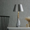 Aztec Table Lamp In Pewter - Base Only