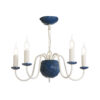 Bodkin 5 Light  Pendant Persian Blue / Coconut