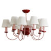 Bodkin 10 Light  Pendant Blush Pink / Strawberry