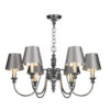 Dickens 6 Light Pendant In Pewter