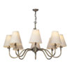 Hicks 8 Light Antique Brass