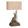 Hopper Table Lamp In Bronze Right Facing Base Only