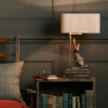 Hopper Table Lamp Bronze Base Only