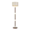 Hunter Floor Lamp In Butter Brass With Leather Effect Base Only