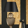 Lattice Table Lamp In Black / Gold Base Only