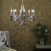 Lyon 8lt Pendant Polished Chrome & Crystal