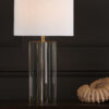 Osuna Table Lamp Natural Brass Glass With Shade