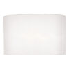 Syracuse White Faux Silk Oval Shade 40cm