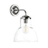 Upton Wall Light Chrome / Clear