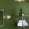 Wayne Bathroom Wall Light Polished Chrome Glass IP44