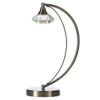 Luther Table Lamp Satin Chrome Crystal