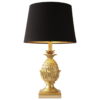 Pineapple Table Lamp Gold With Shade