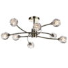 Seattle 8 Light Semi Flush Antique Brass