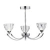 Vito 3 Light Semi Flush Polished Chrome