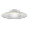 Worcester Small Flush White & Polished Chrome LED